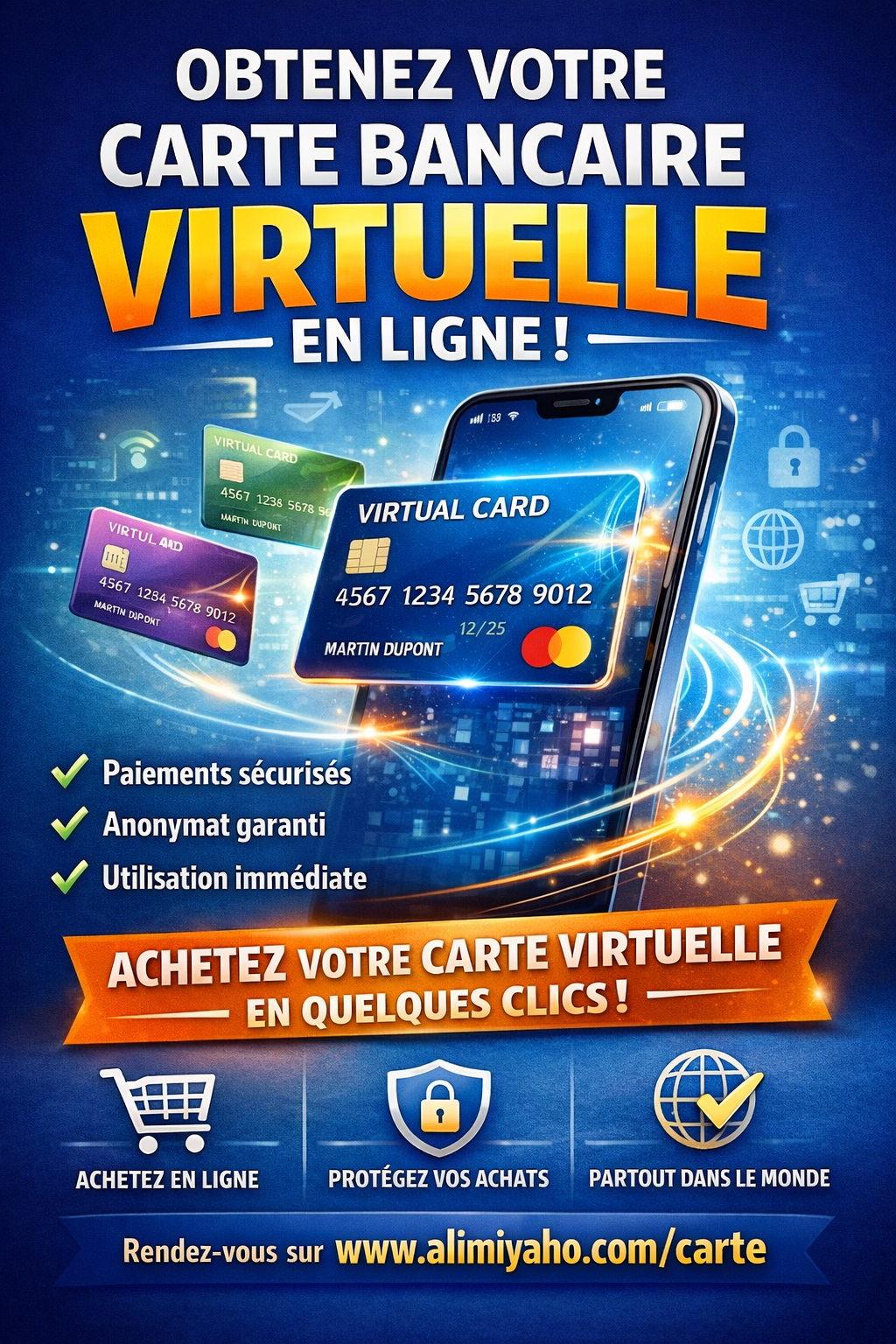 Solution de paiement en ligne — alimiyaho.com/carte